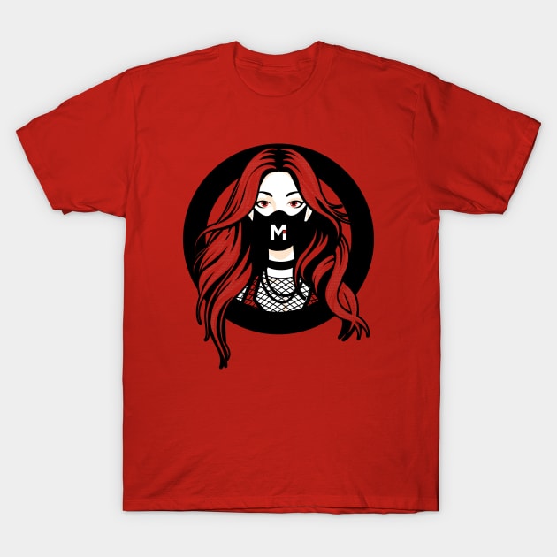 Ariel in Mask T-Shirt by Mike Irizarry Designs